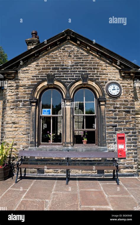 England West Yorkshire Oakworth Station on the Keighley & Worth Valley ...