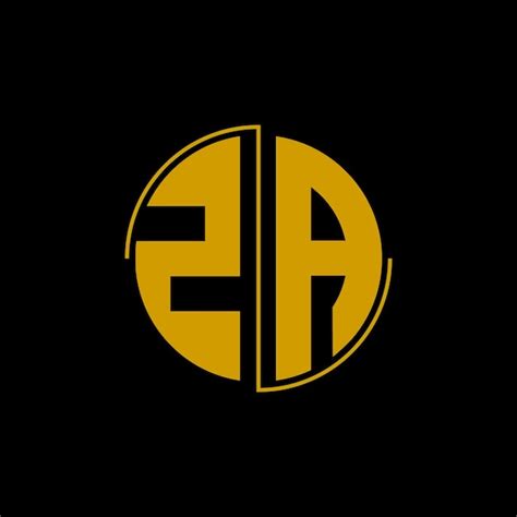 Premium Vector | Letter circle logo design 'za'
