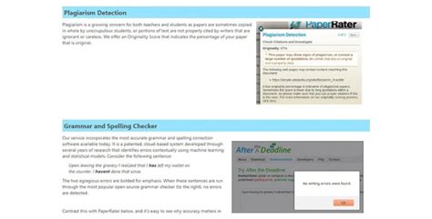 PaperRater Plagiarism Checker for Teachers, Online Grammar Checker