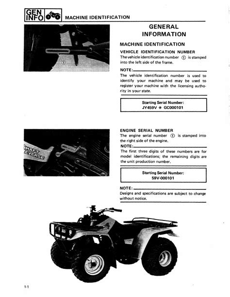 Yamaha Moto-4 225 ATV Service Repair Manual YFM225 (Highly Detailed FSM, Preview)