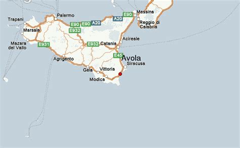 Avola Sicily Map