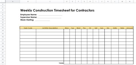 FREE Construction Timesheet Templates | Traqq Blog