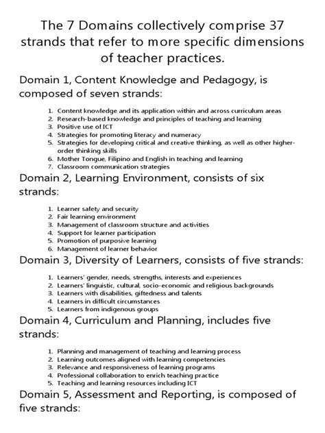 The 7 Domains PPST | PDF