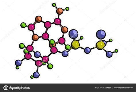 Molecular structure adenosine diphosphate (ADP) — Stock Photo ...