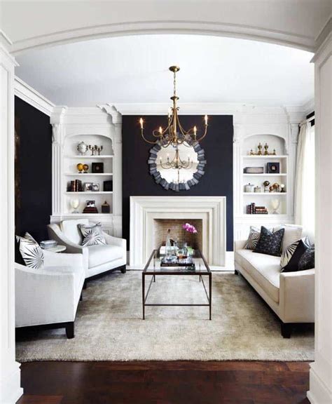 Black Fireplace Accent Wall