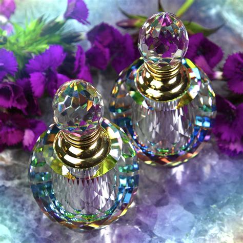 Rainbow Crystal Perfume Bottle with Intuitively Chosen Perfume