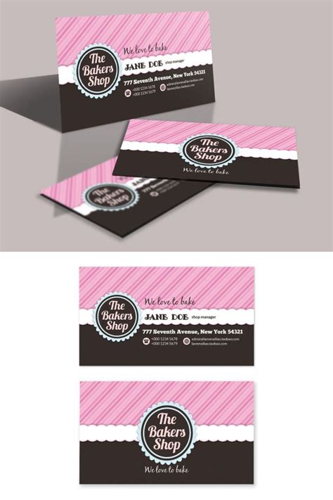 Bakery business card, download for free on heypik.com. #heypik # ...