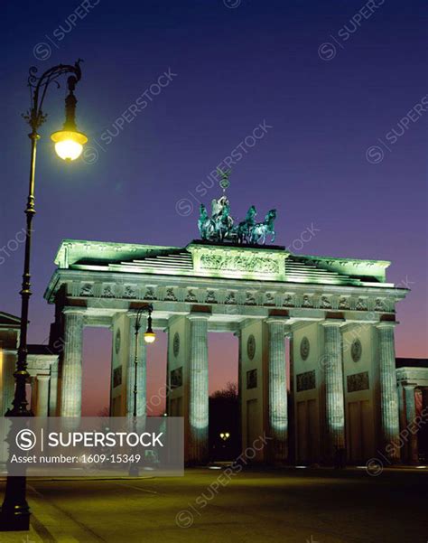 Brandenburg Gate / Night View, Berlin, Germany - SuperStock