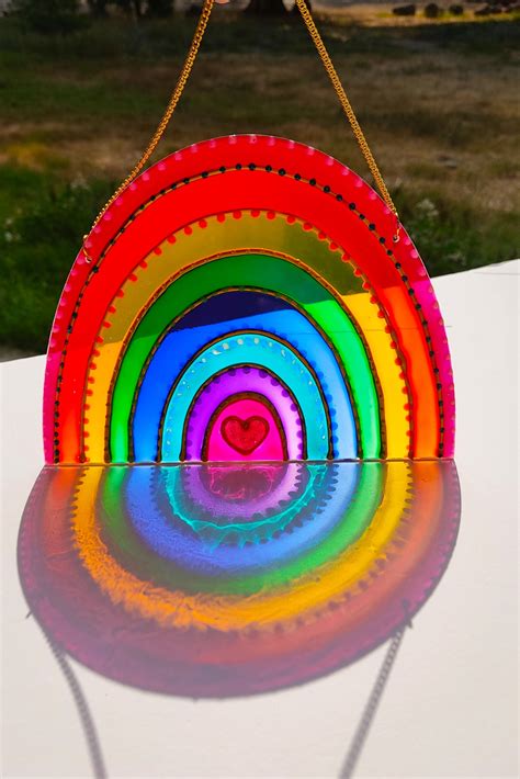 Rainbow Suncatcher for Window or Wall Hanging Outdoor - Etsy | Suncatchers, Rainbow glass, Wall ...