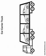 Truck Coloring Page Of A Car Carrier Pages T  Vrogueco sketch template