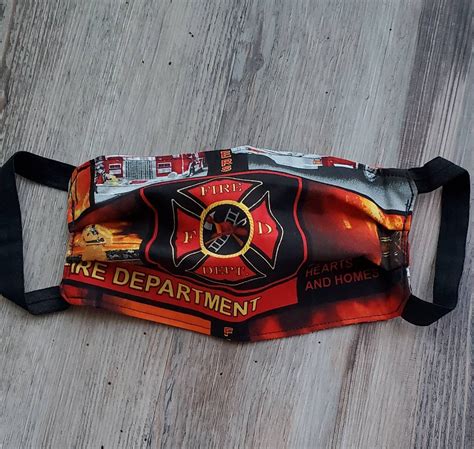 Firefighter Face Mask Fire Department Mask Firefighter Mask | Etsy