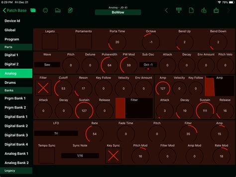 Roland JD-Xi Editor and Librarian - Patch Base