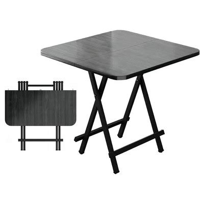 Skonyon 31.5" Square Folding Table Portable, Black : Target