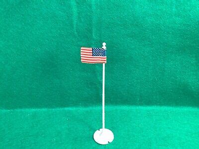 Vintage Plasticville “White” Flag Pole W/U.S. Flag | eBay