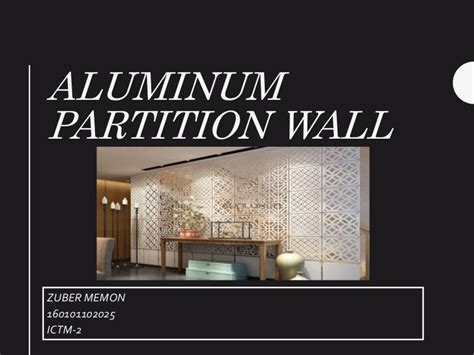 Aluminum partition wall