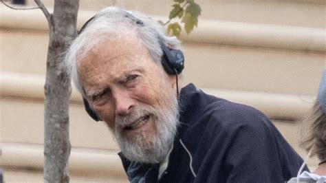 EXCLUSIVE: Clint Eastwood, 93, sports rare white beard as he films Nicholas Hoult and Toni ...