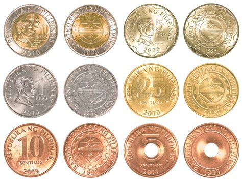 Philippines Peso Coins Collection Set Stock Photo - Image of finance ...