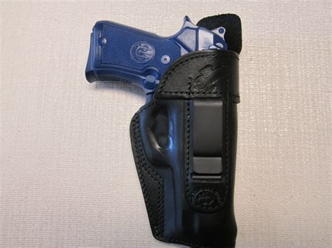 ITEM # Beretta 92 Fs compact, IWB FORMED LEATHER holster, right hand WITH SWEAT SHIELD - copy - copy