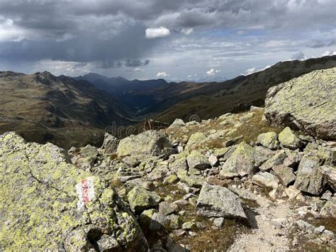 Hiking Trails or Mountaineering Routes of the Silvretta Alps Mountain ...