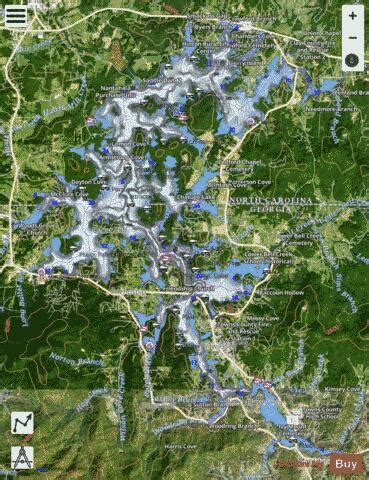 Lake Chatuge Fishing Map | Nautical Charts App