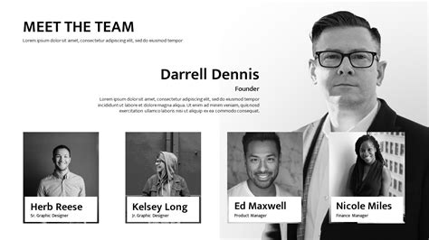 Free Meet the team Template PowerPoint & Google Slides