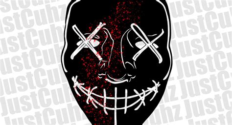 Purge Mask PNG Halloween Horror Graphic Design Retro Halloween Design ...