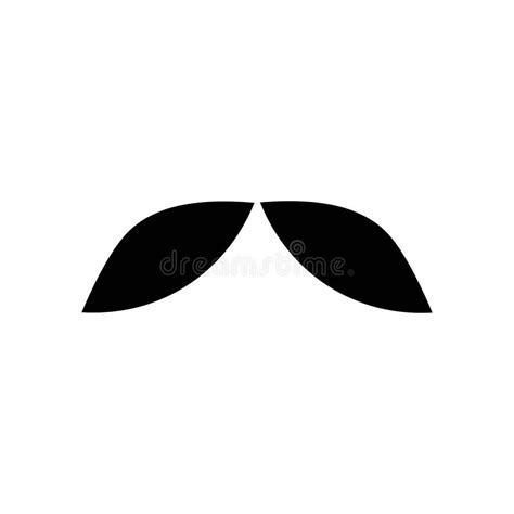 Black mustache logo vector stock illustration. Illustration of retro - 175466181