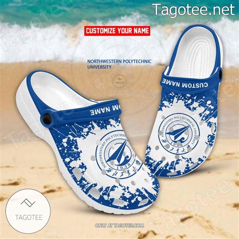 Northwestern Polytechnic University Logo Crocs Clogs - BiShop - Tagotee