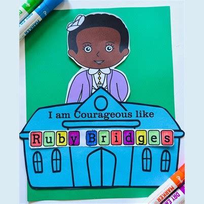 Ruby Bridges craft for Black History Month for kids