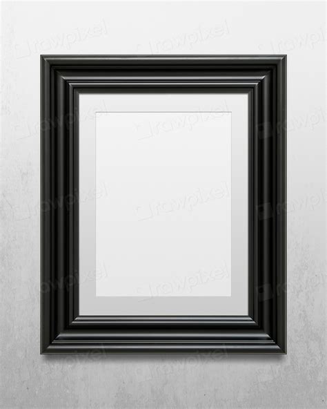 Black picture frame mockup illustration | Premium PSD Mockup - rawpixel