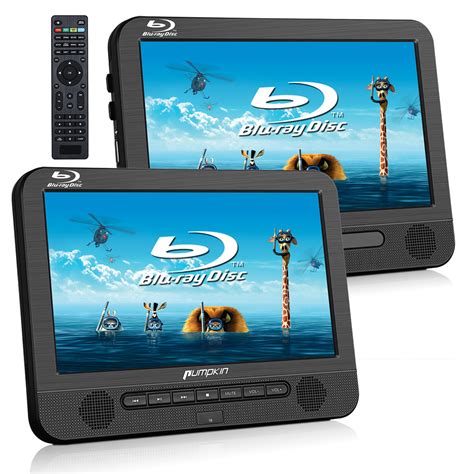 10.1" Blu Ray Dual Screen Car Headrest Portable DVD Players Moniter ...