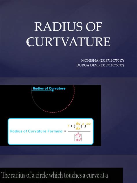 Radius of Curvature | PDF