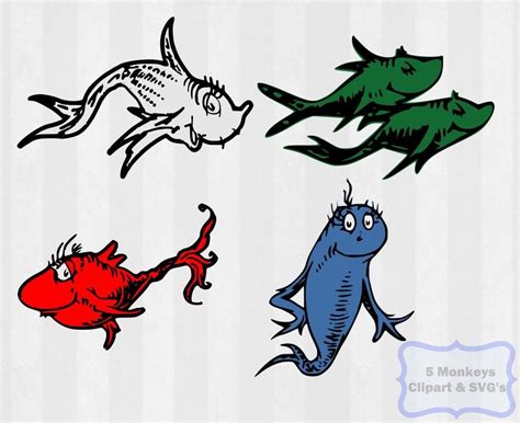 Dr Seuss Fish Svg Free - 101+ SVG File for Silhouette