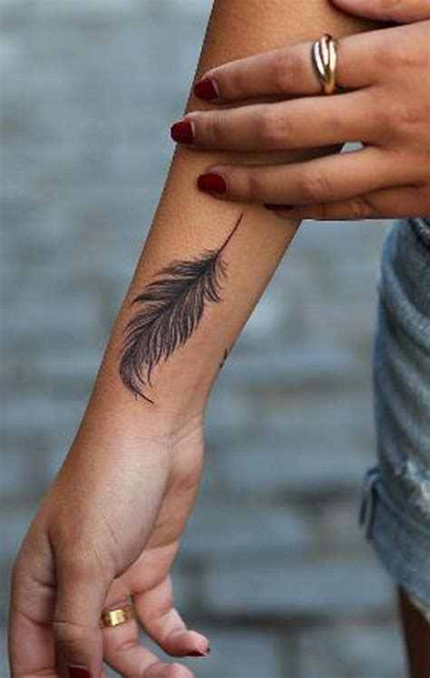 60 Smart Feather Tattoo Ideas | Feather tattoo wrist, Feather tattoo ...