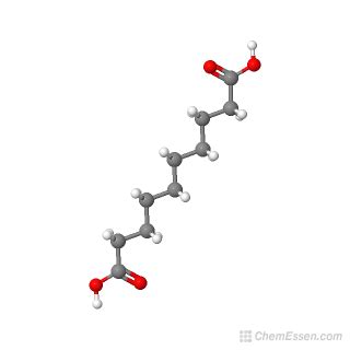 Sebacic acid Structure - C10H18O4 - Over 100 million chemical compounds ...