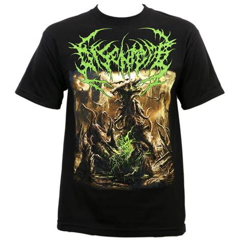 Disentomb Dino Band Death Metal Black T-Shirt - Merch2rock Alternative Clothing