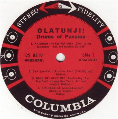 Babatunde Olatunji - Drums Of Passion (Vinyl, LP, Album, Stereo) | Discogs