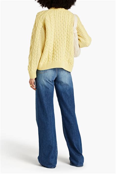 LOULOU STUDIO Secas cable-knit wool and cashmere-blend sweater | THE OUTNET