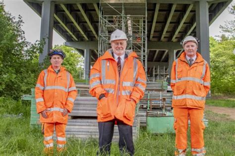 West Lothian Councillor Visits Taziker on the Almond Valley Bridge Project