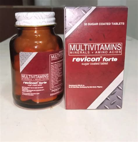 Revicon Forte/ Multivitamins+Amino Acid, 30's (sugar coated tablets) 1 ...