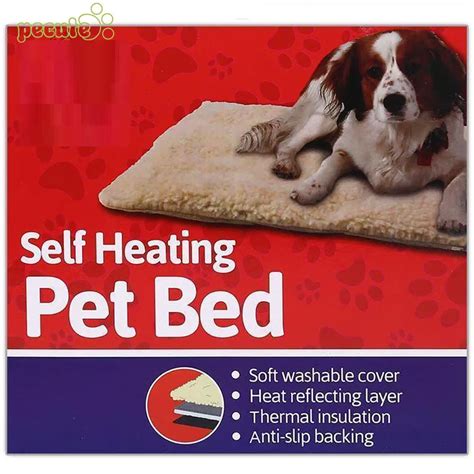 Soft Self Heated Carpet Pet Bed Mat Dog Blanket Durable White 60*45cm ...