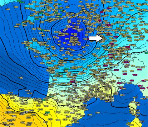 A quite deep low-pressure system moves across central Europe today ...