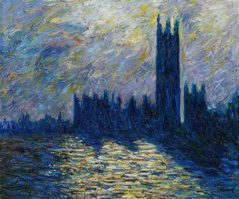 Claude Monet - London - The Houses of Parliament | Claude monet, Painting, Monet paintings