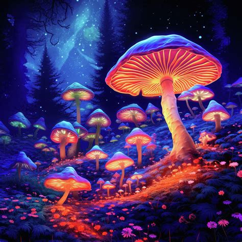 Mushroom Forest 12 Fantasy Art Illustration Style Digital Art by Matthias Hauser - Fine Art America