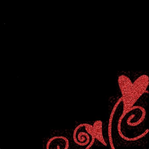 Red Hearts Black Background - WallpaperSafari