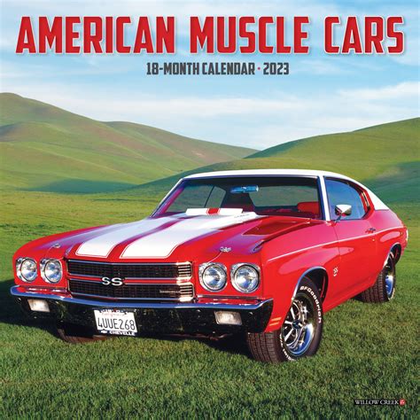 American Muscle Cars 2023 Mini Wall Calendar