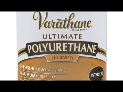 How to apply Varathane oil based polyurethane. - YouTube