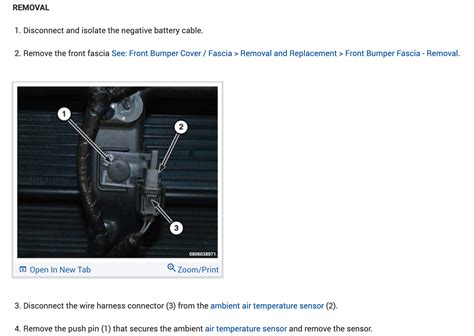 Ambient Air Temperature Sensor Location and Removal Instructions ...