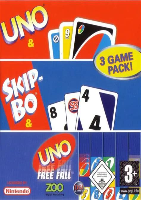 Uno - Skip-Bo - Uno Free Fall (3 Game Pack) (Sir VG)(E) ROM Download ...