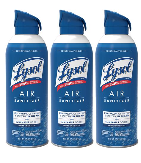 Lysol Air Sanitizer Spray, For Air Sanitization And Odor Elimination ...